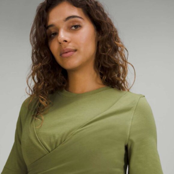 lululemon Cotton Wrap-Front T-Shirt Dress - Picture 3 of 5